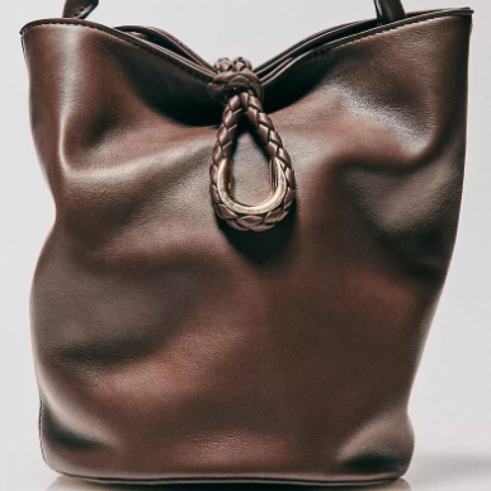 Aota Twist Tie Top-Handle Bucket Bag - Anthropologie - Picture 2 of 13